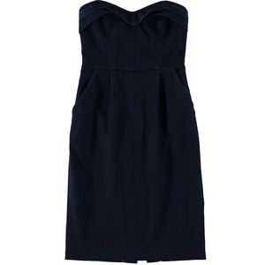 Armani Exchange Denim Strapless Dress